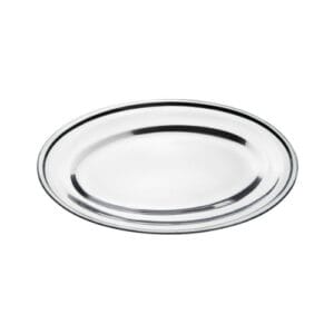 Travessa Oval Rasa Inox 40 Cm